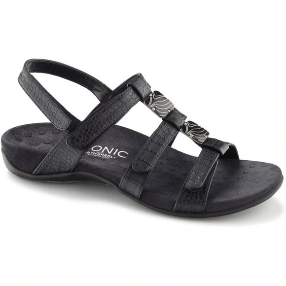 VIONIC AMBER ADJUSTABLE SANDAL -
BLACK Sz : 12 - Picture 6 of 11